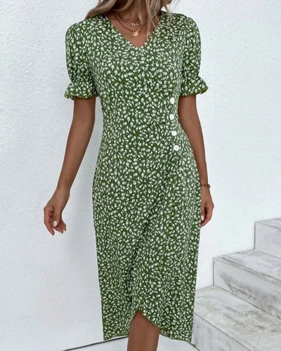 Daya | Fine dress with buttons