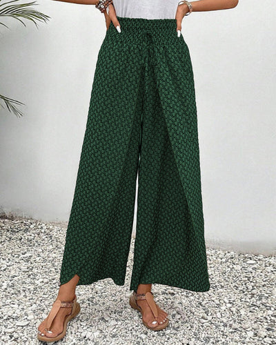 Lisette | Elegant trousers with wide leg and print