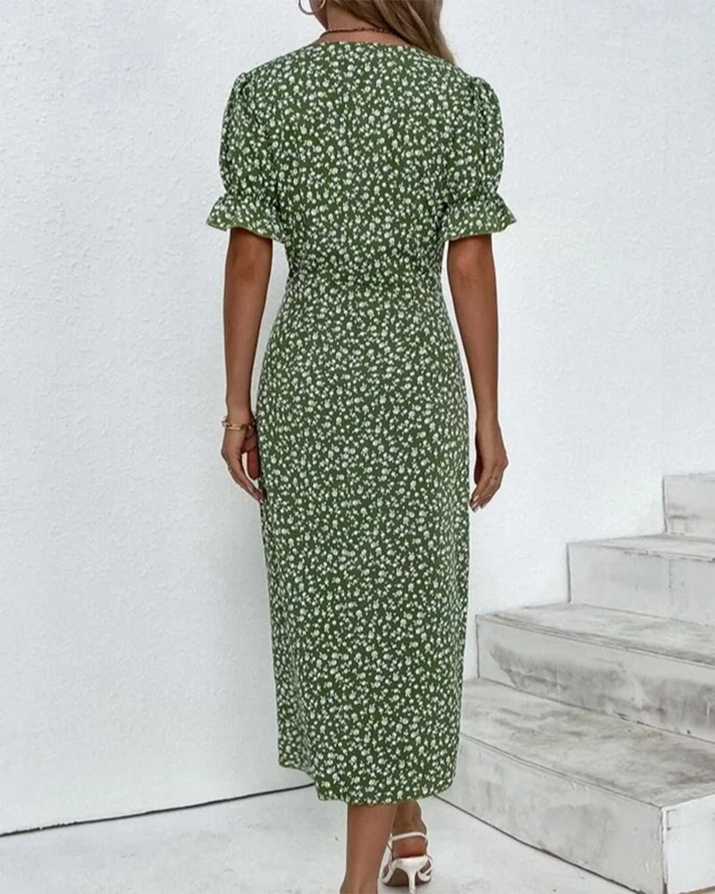 Daya | Fine dress with buttons