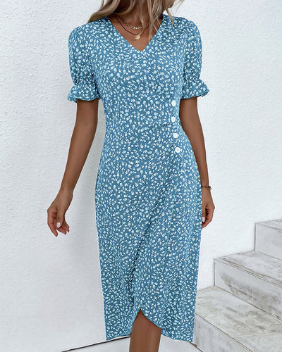 Daya | Fine dress with buttons