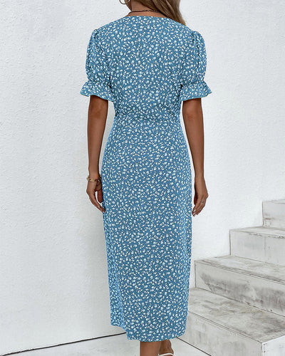 Daya | Fine dress with buttons