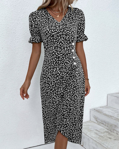 Daya | Fine dress with buttons