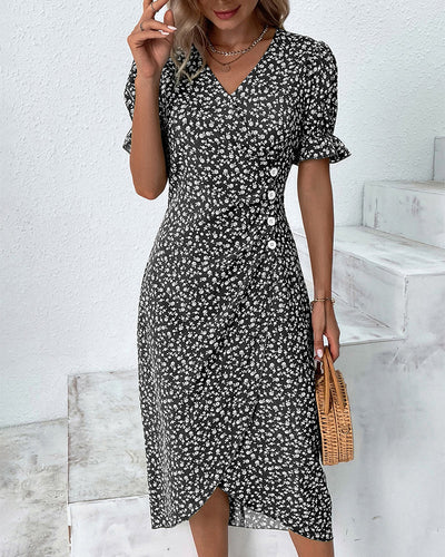 Daya | Fine dress with buttons