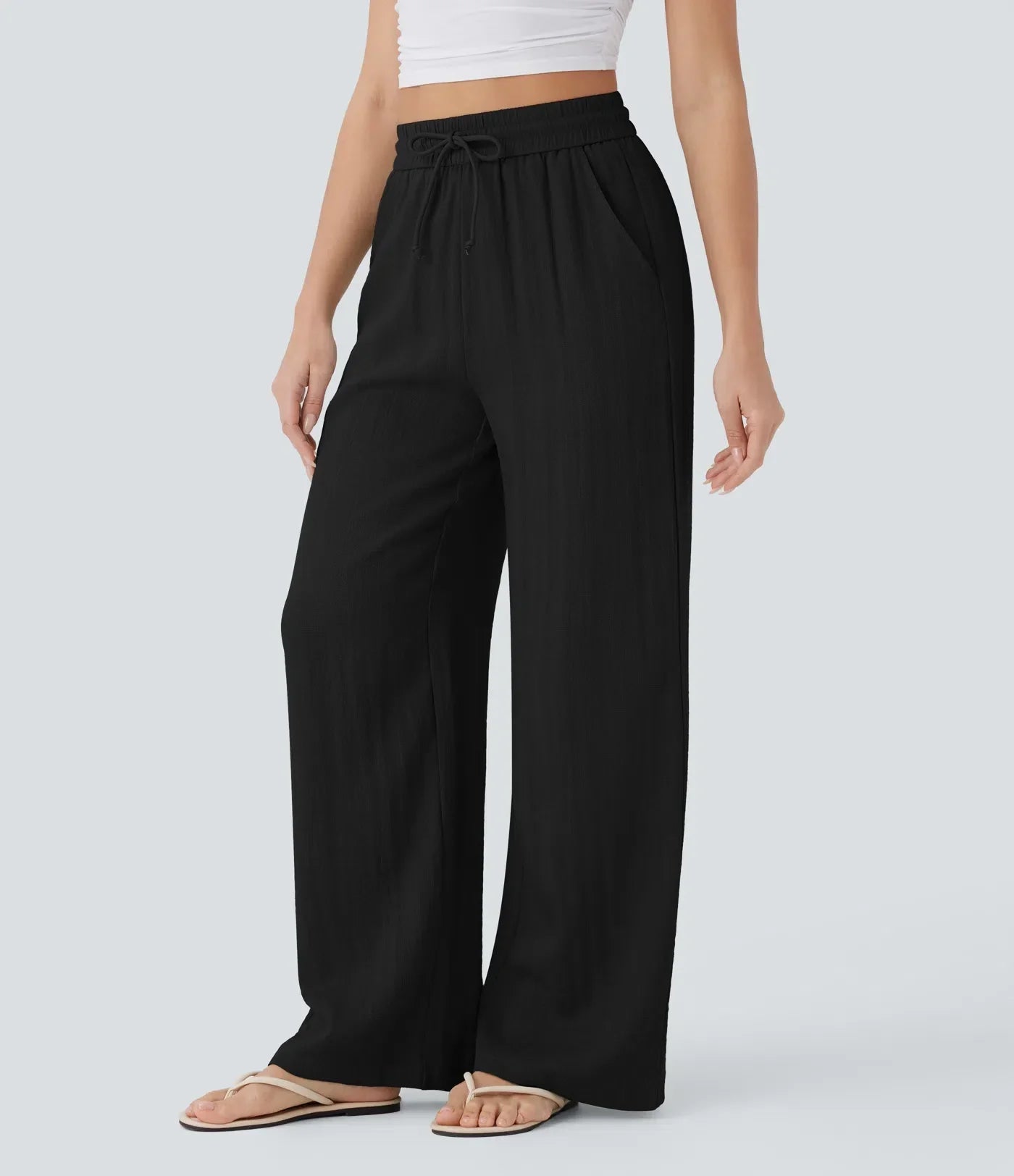 Elena | Comfortable women's linen trousers for warm days