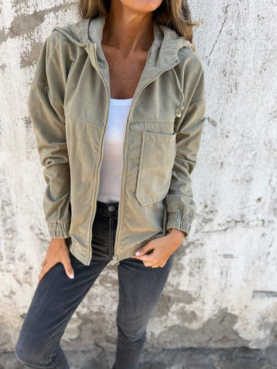 Ariellee | Hooded jacket with zip fastening
