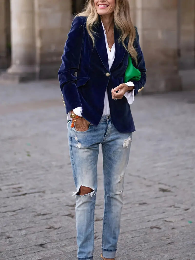 Bella | Elegant velvet blazer