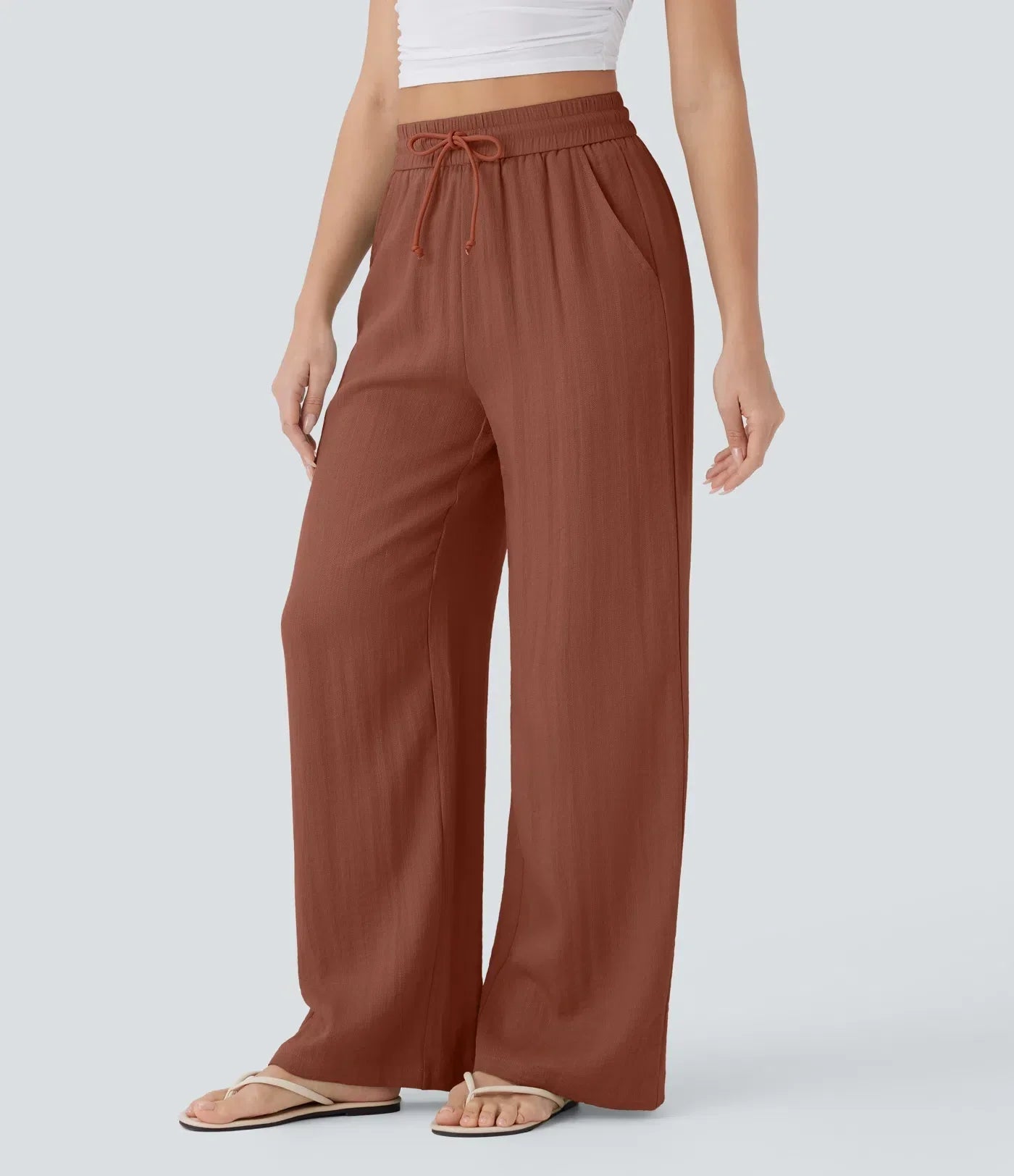 Elena | Comfortable women's linen trousers for warm days