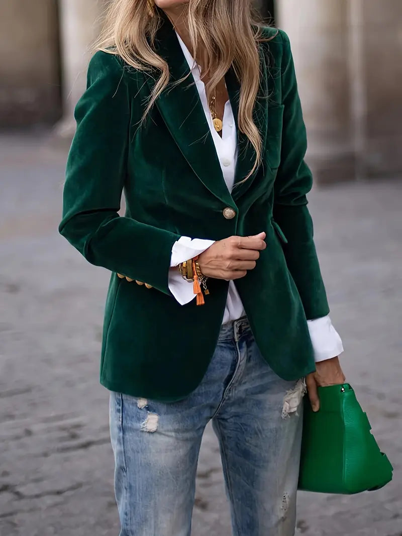 Bella | Elegant velvet blazer