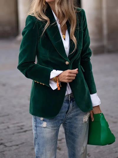 Bella | Elegant velvet blazer