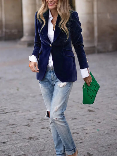 Bella | Elegant velvet blazer