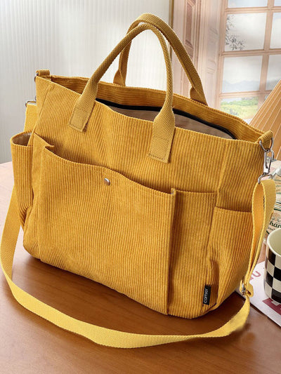 Luna | Corduroy shoulder bag with soft texture