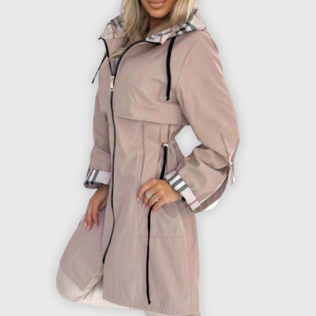 Elena | Waterproof and windproof zip-up coat for women
