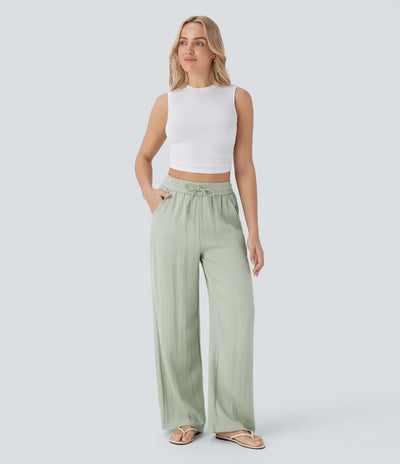 Elena | Comfortable women's linen trousers for warm days