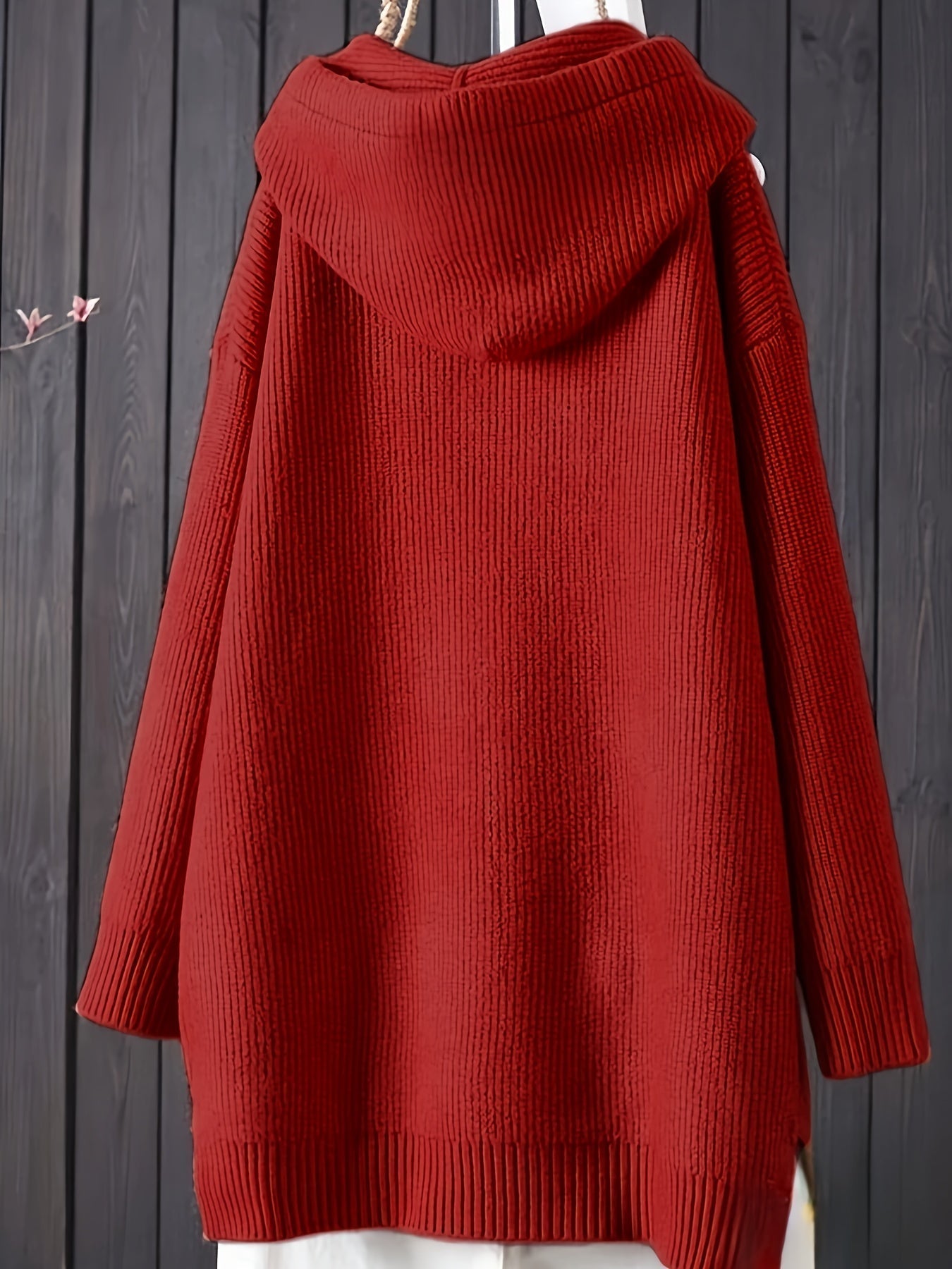 Sophia | Casual knitted hoodie with long sleeves