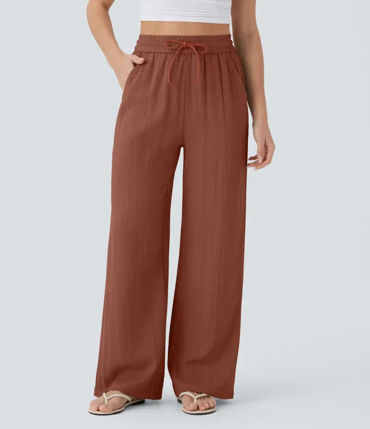 Elena | Comfortable women's linen trousers for warm days