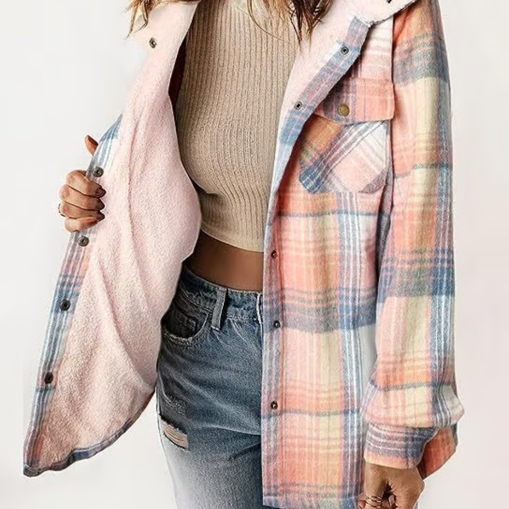 Sofia | Casual women's jacket with trendy checked design