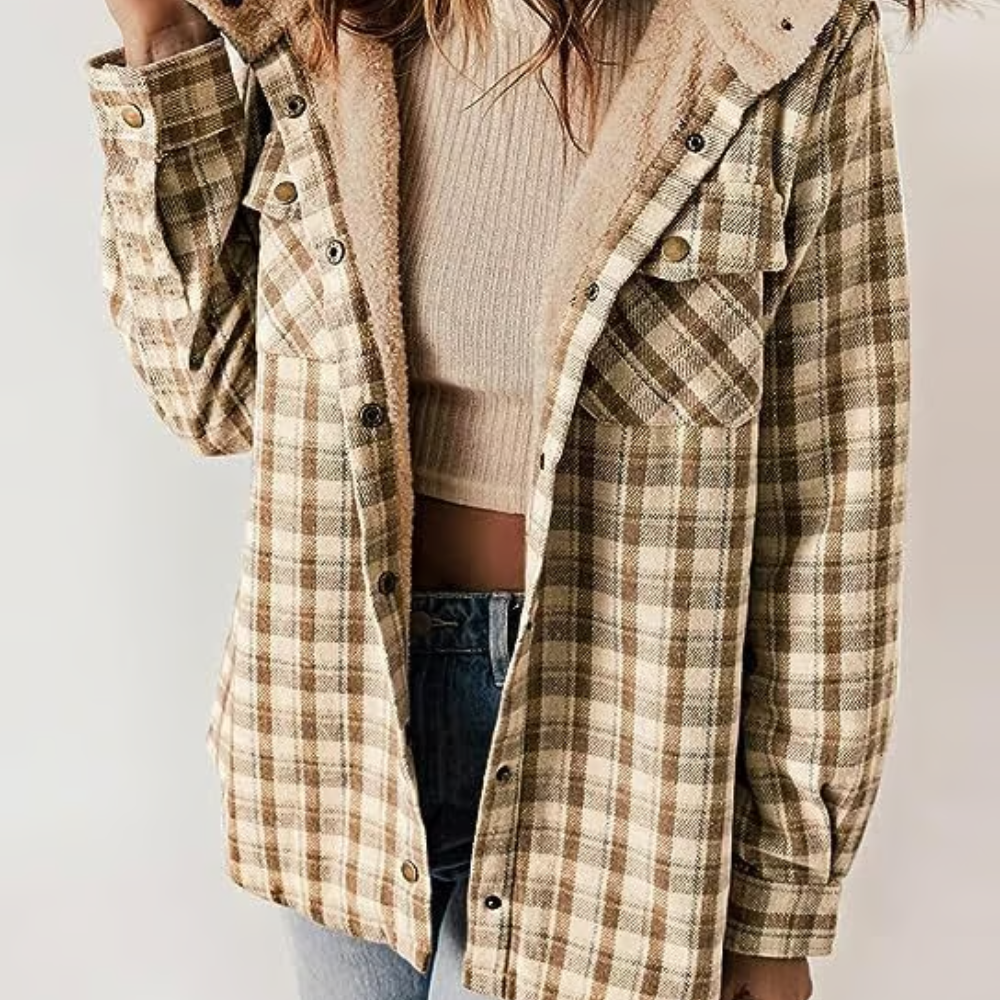 Sofia | Casual women's jacket with trendy checked design