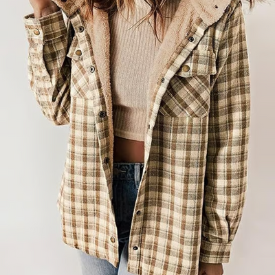 Sofia | Casual women's jacket with trendy checked design