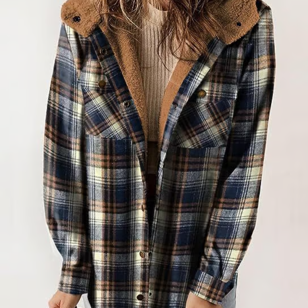 Sofia | Casual women's jacket with trendy checked design