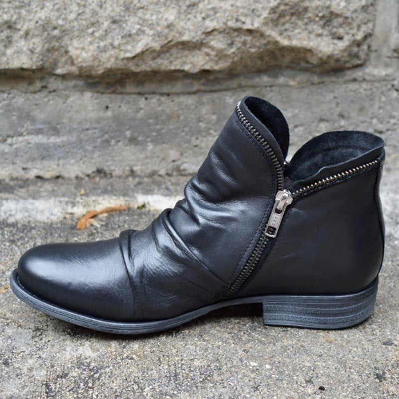 Anton | High-quality leather boots with zip fastening