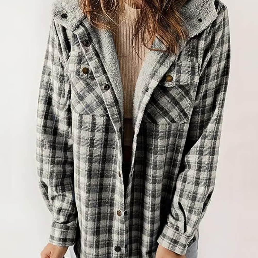 Sofia | Casual women's jacket with trendy checked design