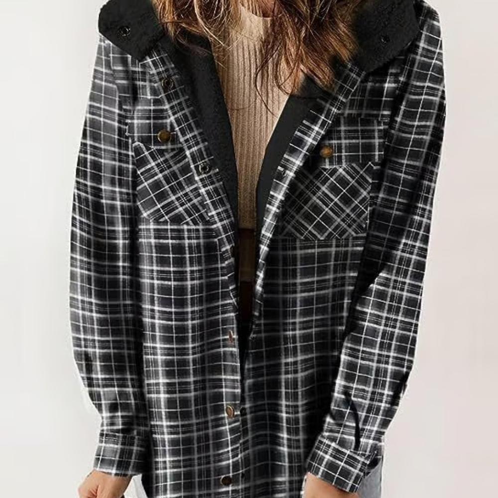 Sofia | Casual women's jacket with trendy checked design