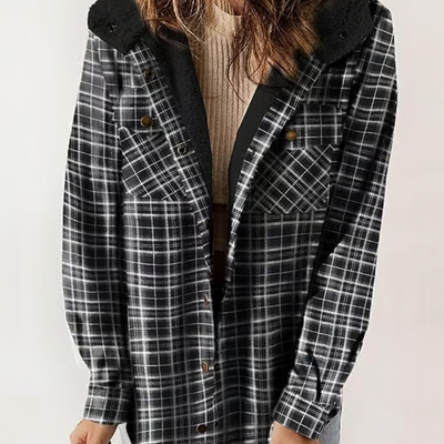 Sofia | Casual women's jacket with trendy checked design