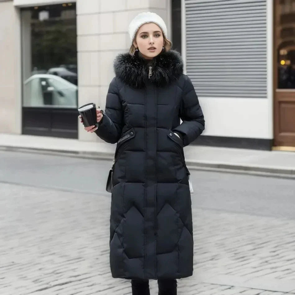 Lorenzo | Italian coat with faux fur collar