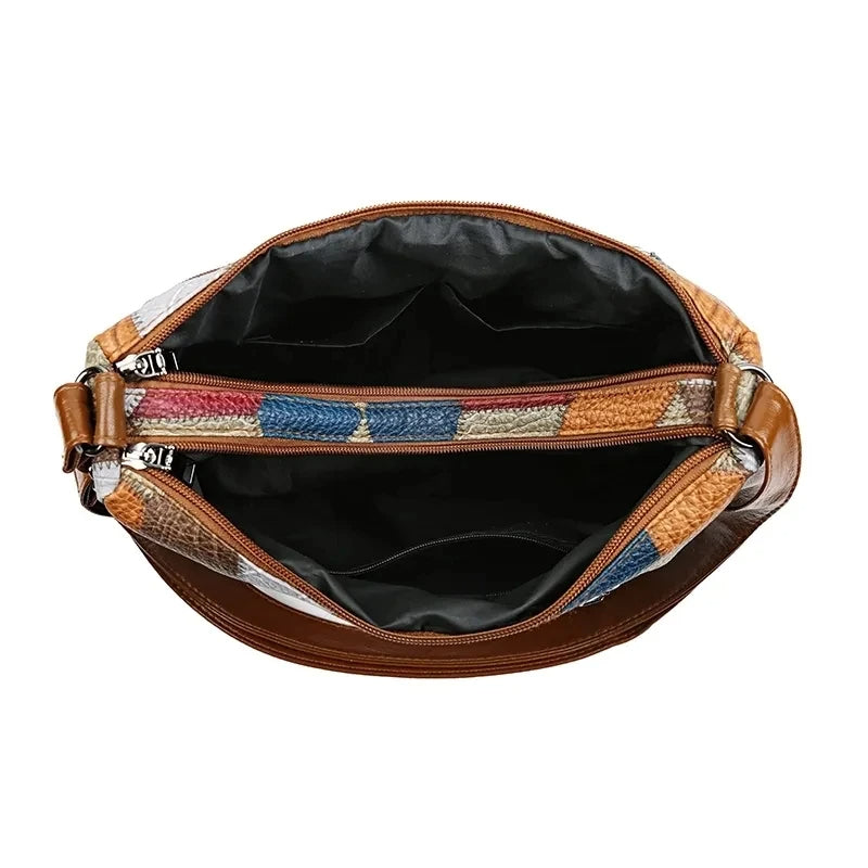 Marina | Patchwork bag made from vegan leather