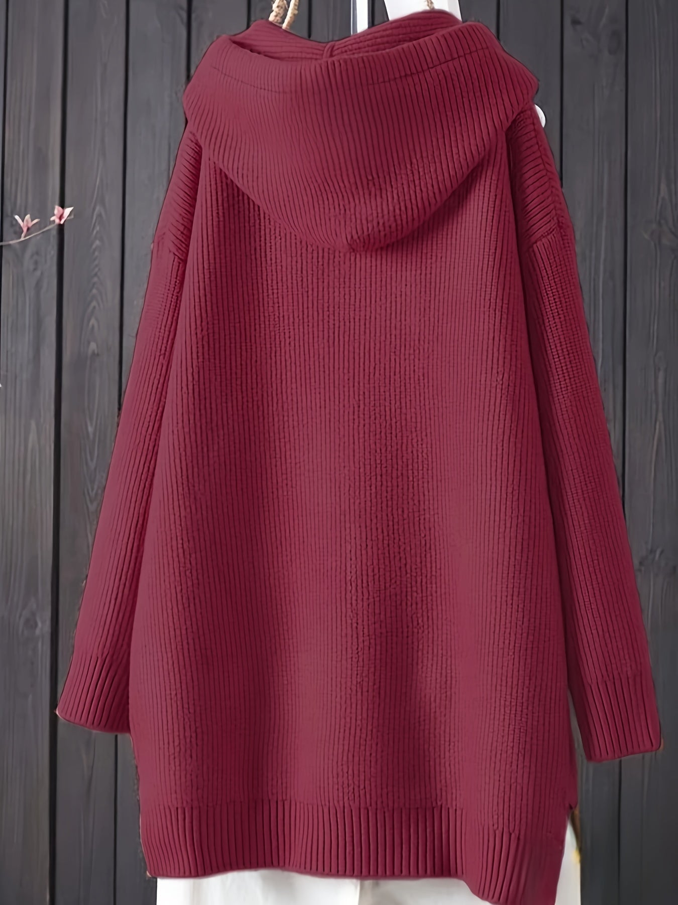 Sophia | Casual knitted hoodie with long sleeves