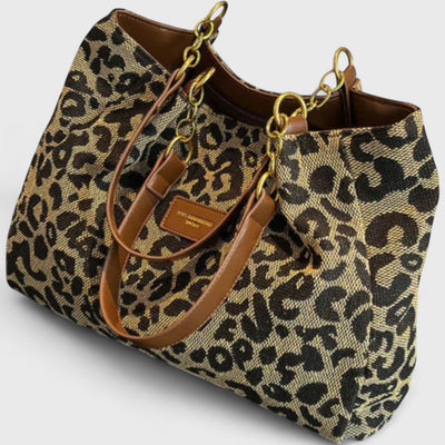Isabelle | Large bag with elegant leopard print
