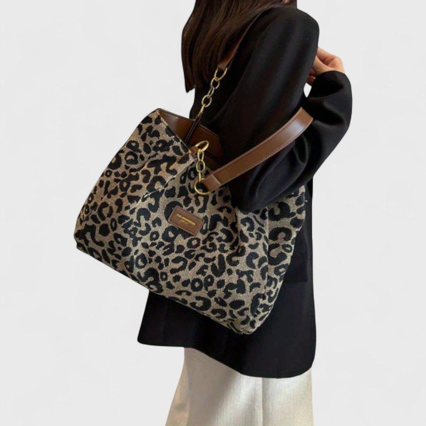 Isabelle | Large bag with elegant leopard print