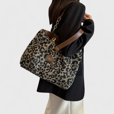 Isabelle | Large bag with elegant leopard print