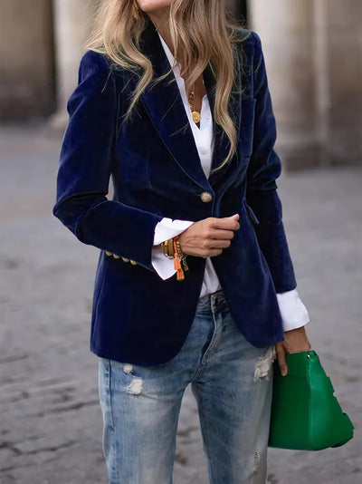 Bella | Elegant velvet blazer