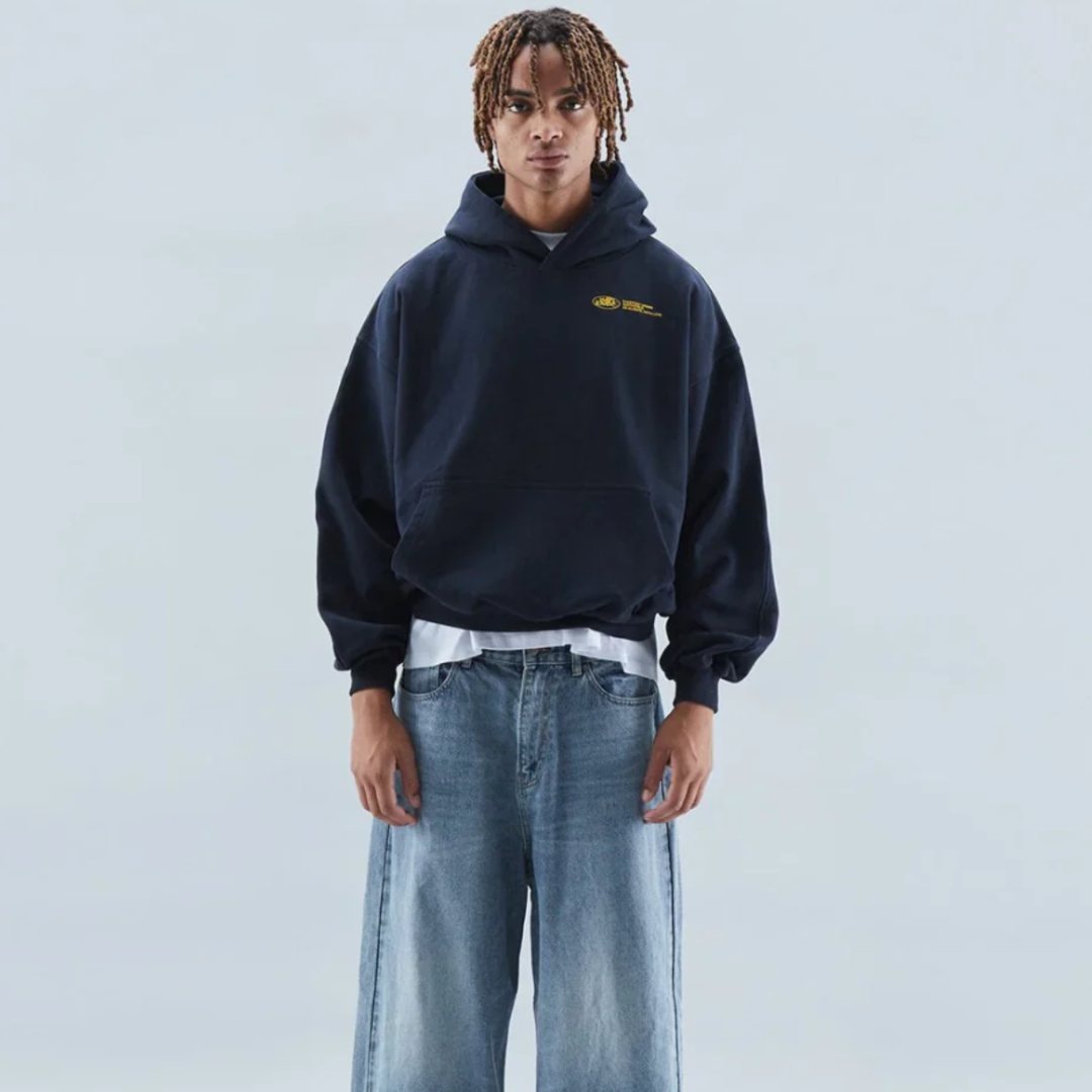 Sara | Cosy hoodie with heart motif – statement wear