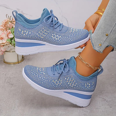 Elena | Orthopaedic trainers with rhinestones