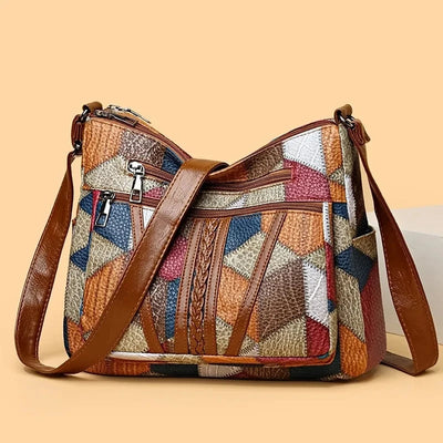 Marina | Patchwork bag made from vegan leather