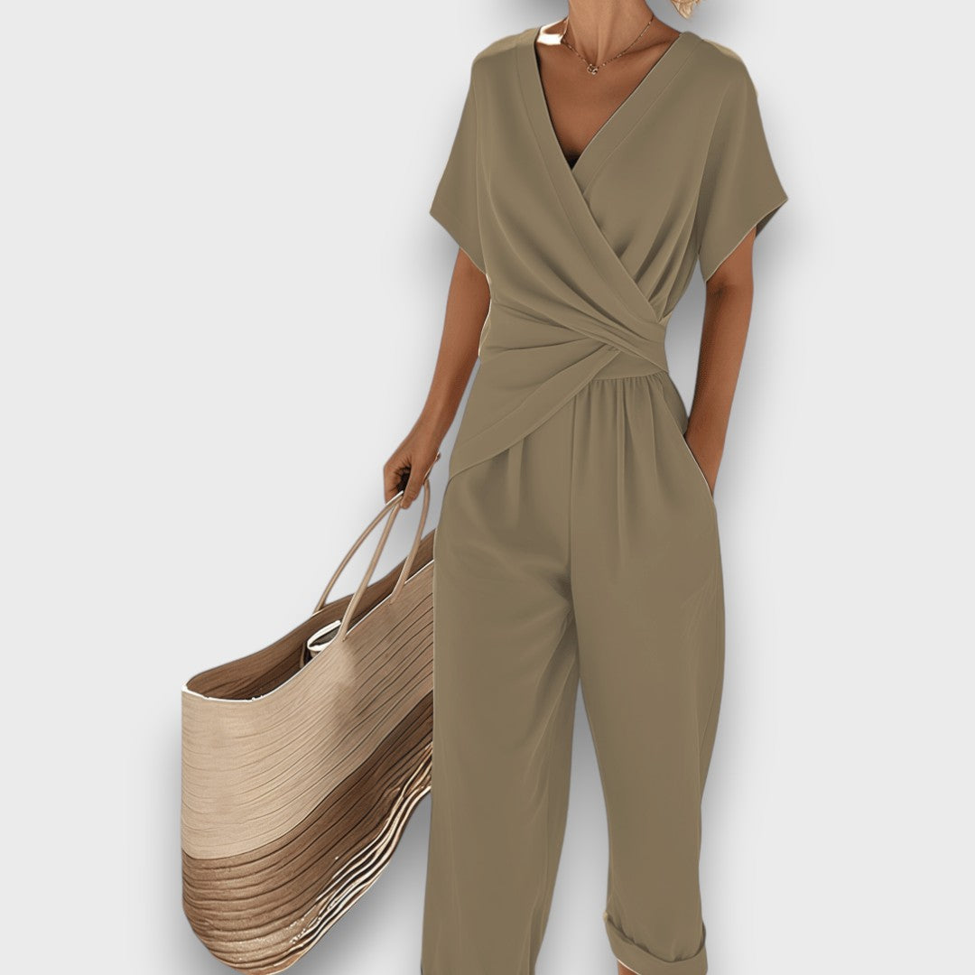 Alina | Summery jumpsuit with wrap design