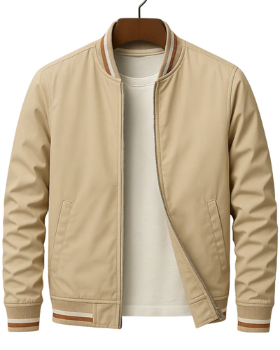Marvin | Elegant bomber jacket with modern stripes