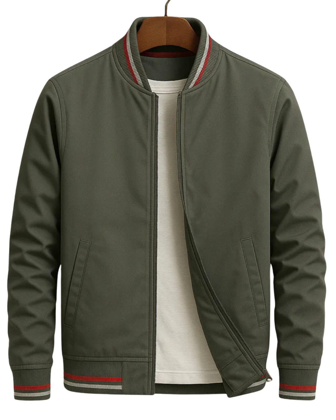 Marvin | Elegant bomber jacket with modern stripes