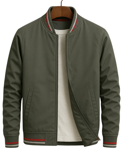Marvin | Elegant bomber jacket with modern stripes