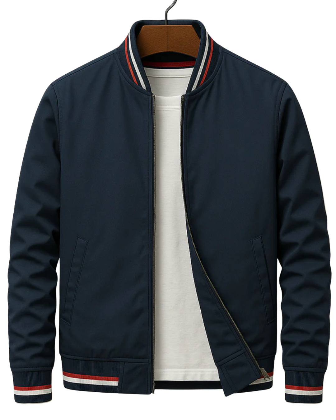 Marvin | Elegant bomber jacket with modern stripes