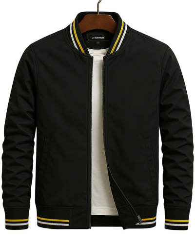 Marvin | Elegant bomber jacket with modern stripes