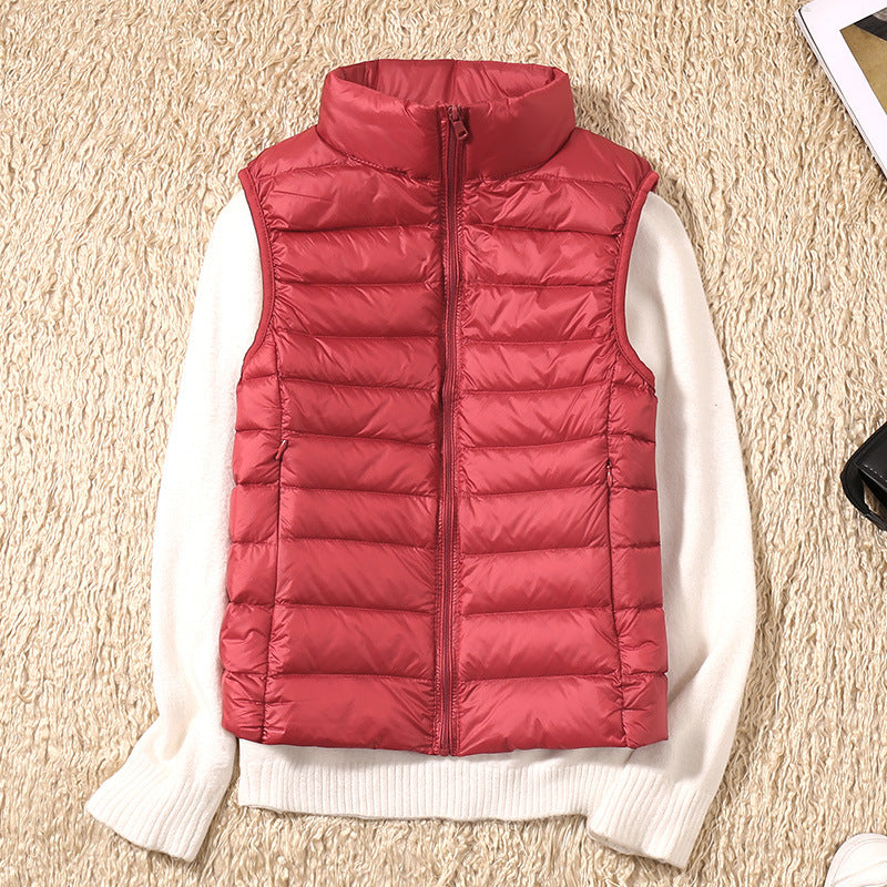 Nina | Fashionable women's body warmer with pleated detail