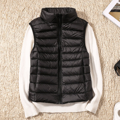 Nina | Fashionable women's body warmer with pleated detail