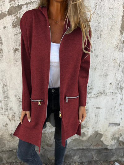 Strong | Hooded jacket with zip and comfort