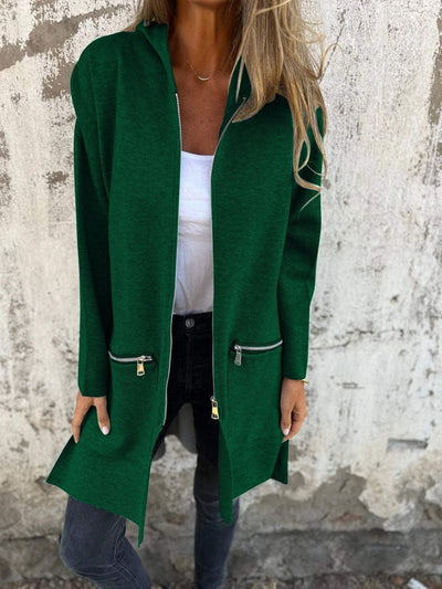 Strong | Hooded jacket with zip and comfort