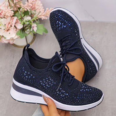 Elena | Orthopaedic trainers with rhinestones
