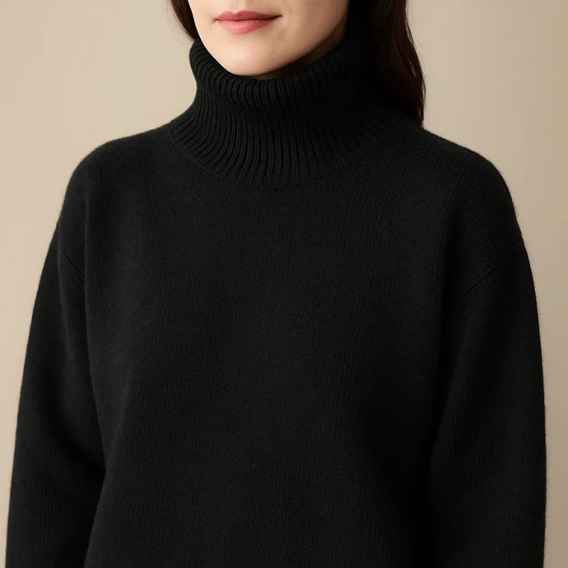 Tilda | Cosy fine knit jumper with roll neck style