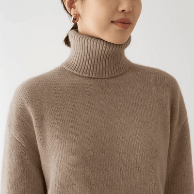 Tilda | Cosy fine knit jumper with roll neck style